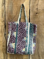 Sac à bandoulière en coton fait main avec broderie Kantha, écologique, réutilisable, sac fourre-tout pour les courses, le marché, la plage, le pique-nique, l'épicerie