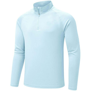 Suéter de Punto para Hombre, Manga Larga, Cierre de Cremallera, Color Negro Sólido, Bordado, Corte Regular, Transpirable, Poliéster, Ropa de Invierno - Product Image 2