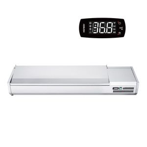 Frigorifero da banco per insalate da 160W con 5 teglie da 1/3 e 4 teglie da 1/6 in acciaio inox 304 - Product Image 1