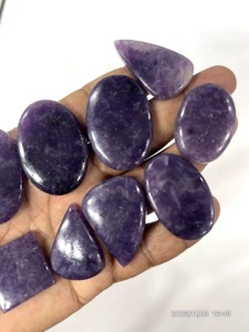 Lepidolite bleue naturelle, cabochon, pierres précieuses en vrac, formes variées, 20-30 mm, vente en gros, livraison rapide - Product Image 2