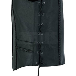 Chaleco de Cuero para Hombre, Corte Ajustado, Hecho en Pakistán, Personalizado, Chaleco de Cuero Genuino Hecho a Medida, Logotipo Personalizado - Product Image 5