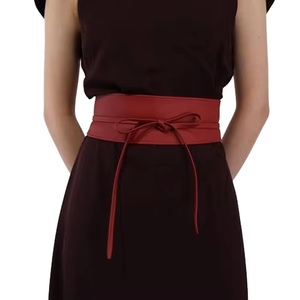 Ceintures larges en cuir véritable de style cravate - Product Image 3