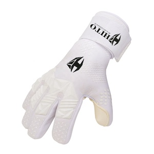 Gants de gardien de but de football personnalisés professionnels, paume avant en latex de base, dos en silicone injecté, caoutchouc coupé Meduis, T-Tab - Product Image 4