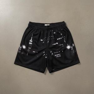 Pantalones Cortos de Malla Transpirable de Alta Calidad al por Mayor, Personalizados, Lisos, 100% Poliéster, Estilo Urbano, Elásticos, Casuales, Digitales - Product Image 3