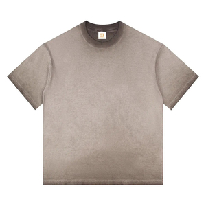 Camisetas Extra Grandes de Algodón Vintage con Lavado Ácido de 320g, Camisetas Personalizadas de Alta Calidad para Hombre, Estilo Road Racing - Product Image 5