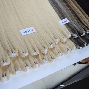ผมต่อแบบเส้นตรงธรรมชาติ สีบลอนด์ ผมเวอร์จินเวียดนามแท้ 100% ราคาขายส่ง จัดส่งทั่วโลก - Product Image 6