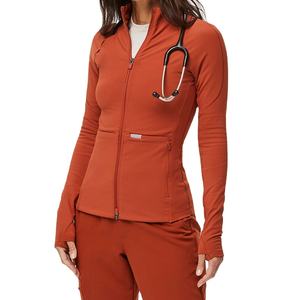 Ensemble de blouses médicales en toile de rayonne sur mesure, coupe ajustée, uniforme d'infirmière, unisexe, détection d'aiguilles, 2025 - Product Image 2