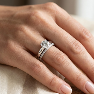 10K <b>Gold</b> 0.70TCW Real Round Solitaire Diamond <b>Ring</b> <b>Set</b> | Anniversary Engagement <b>Ring</b> for Women | Luxury Accent Jewelry Gift - Product Image 3