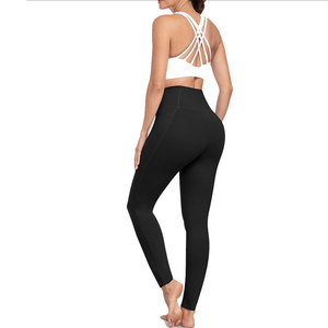 New Quality <b>Legging</b> For Women's Plus Size Waterproof 2 side Pockets Seamless Breathable Solid Color <b>Pattern</b> Four Way Stretch - Product Image 2