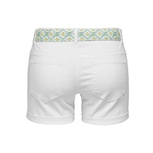 Women's Summer <b>Mini</b> Denim Jean Shorts High Beautiful Fancy Belt Breathable White Trending Industry Washed Technique High Quality - Product Image 5