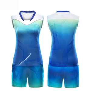 Ensemble d'uniformes de volley-ball en polyester, couleurs et logo personnalisés, dernier style, service OEM, vente chaude, uniforme de volley-ball sur mesure - Product Image 1