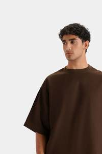 Camiseta Extra Grande Premium para Hombre, Corte Holgado, Cuello Redondo de Algodón, Estilo Urbano, Estampado Personalizado, Camisetas Lisas al por Mayor - Product Image 2