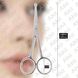 OEM Manufacturer's Beauty Salon Nail Cuticle Eyebrow Scissors and <b>Nose</b> Hair Scissors Smooth Stainless Steel <b>Nose</b> Hair Scissors - Product Image 2