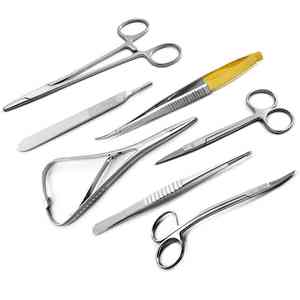 Kit 7pc Stainless Steel Manual Surgical Instruments Tissue Dissecting Scissors Suture Removal Needle Holders by <b>Blush</b> Surgical - Product Image 2