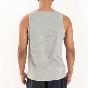 Camiseta sin Mangas para Hombre, Diseño Clásico, Cómoda, Transpirable, Informal, de Poliéster/Algodón, Ideal para Hacer Ejercicio, Correr, Yoga - Product Image 2