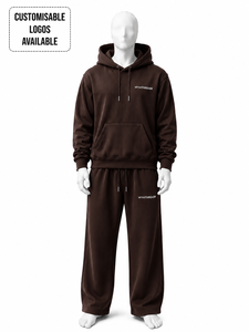 Ensemble 2 pièces personnalisé en molleton épais 350GSM 400GSM 450GSM unisexe, sweat-shirt et pantalon de survêtement oversize pour homme - Product Image 3