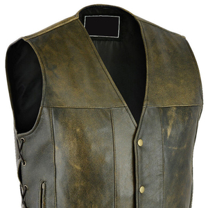 Nuevo Chaleco de Cuero para Hombre, Talla Adulto, a la Moda, para Invierno, Servicio OEM, Fabricación de Alta Calidad, Chaleco de Cuero Profesional para Hombre - Product Image 4