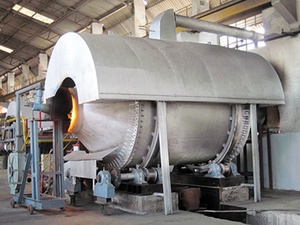 Four rotatif de recyclage de plomb de 8 tonnes avec moteur et roulement pour la fusion de pigments Utilisation industrielle à haut rendement à des prix compétitifs - Product Image 6