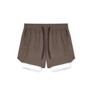 Shorts de sport cargo 2-en-1 personnalisés pour hommes, en nylon imprimé, pour la gym, l'entraînement et la course à pied – Vente en gros - Product Image 4