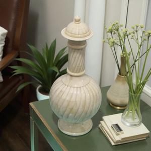 Jardinière en métal avec incrustation de os, faite à la main, de forme ronde, style minimaliste, pour la décoration de la maison, produit de luxe, exportations en gros - Product Image 5