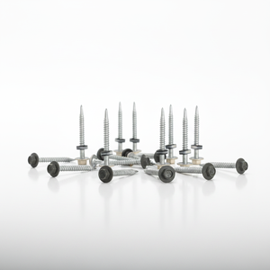 Heavy Duty Hex Head Self-Drilling Screws with EPDM Bonded Washer - Galvanized Carbon Steel <b>Fasteners</b> - Product Image 2
