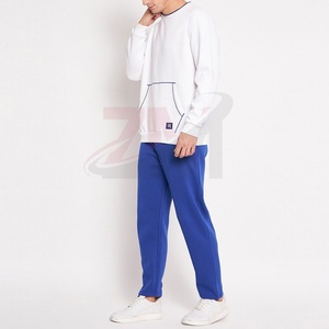 Ensembles de survêtements de sport 100 % coton de haute qualité pour hommes, avec logo personnalisé, pour l'hiver, séchage rapide et respirant, vente en gros - Product Image 3