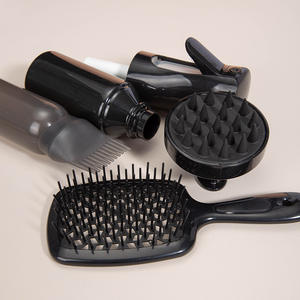 Ensemble brosse à cheveux et peigne pour femmes démêlant poils de bord coiffant queue de rat à dents larges bouteilles de pulvérisation queue de cheveux <span class=keywords><strong>Topsy</strong></span> - Product Image 2
