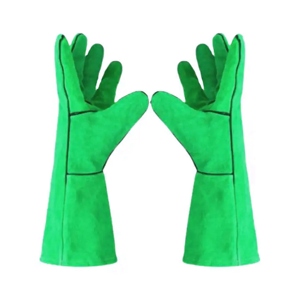 ถุงมือเชื่อมหนังวัวสะท้อนแสงคุณภาพสูง ป้องกันความร้อนและประกายไฟ สำหรับงานอุตสาหกรรมและการใช้งานประจำวัน - Product Image 3