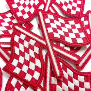Premium Factory Custom Embroidery Patch Brand Logo Woven Fabric Badge <b>Iron</b> On Clothing Applique Felt Flower Heart Patch for Hats - Product Image 6