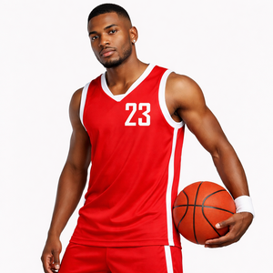 Camiseta de Baloncesto Personalizada de Talla Grande, Bordado Frontal, Sublimación, Secado Rápido, Transpirable, Antibacteriana, Sin Mangas, Unisex, 100% - Product Image 2