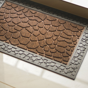 พรมเช็ดเท้าหน้าประตู TerraStone โพลีโพรพิลีน ลายกรวด พร้อมกรอบยาง - Product Image 4