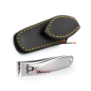 2024 vente chaude Logo de marque personnalisé coupe-ongles manucure pédicure pédicure avec étui en cuir coupe-ongles en acier inoxydable doigts - Product Image 5
