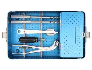 Kit Quirúrgico Ortopédico: Juego de Instrumentos para Placas de Bloqueo de Fragmentos Grandes, Fuente de Alimentación Manual, Acero Inoxidable, Certificado CE por Dentavex - Product Image 4