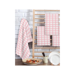 Pois 100% coton biologique GOTS léger très absorbant brodé Golf serviettes de cuisine Restaurants 48*48 cm imprimé - Product Image 5