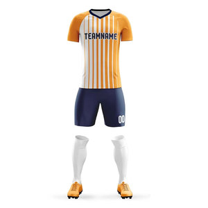 Conjunto de Uniforme de Fútbol al por Mayor, Equipación Deportiva de Poliéster con Tela de Control de Humedad - Product Image 1