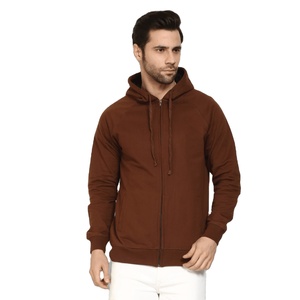 Sweat à capuche zippé streetwear pour homme, 480 GSM, en coton et polyester, molleton épais, veste décontractée à capuche, fabrication OEM, marque privée - Product Image 1