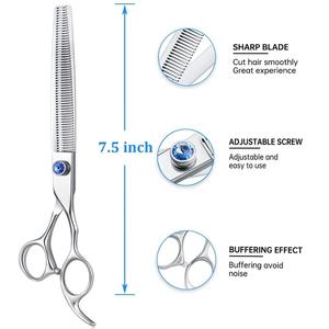 กรรไกรซอยผมมืออาชีพ สแตนเลส พร้อมสกรูปรับระดับได้ - Product Image 3
