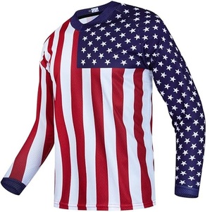 Camiseta de Ciclismo MTB al Por Mayor, Ropa con Impresión por Transferencia de Calor, Resistente al Viento, Manga Larga, Sublimada, para Descenso, de Secado Rápido - Product Image 1