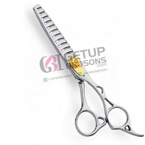 Tijeras de Entresacar Profesionales para Barbería, Acero Inoxidable, Tijeras para Cortar Cabello, Herramienta de Texturizado y Mezcla para Peluquería - Product Image 3