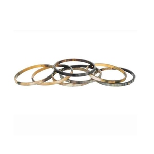 Buffalo Horn <b>Bangles</b> <b>for</b> Women Handmade Ethnic Bracelet Set Natural Ox Horn Fashion Jewelry Gift Collection - Product Image 5