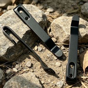 Clip di fissaggio in acciaio inossidabile per <span class=keywords><strong>set</strong></span> di coltelli con viti di montaggio, clip da cintura in metallo, ricambi per coltelli pieghevoli - Product Image 3