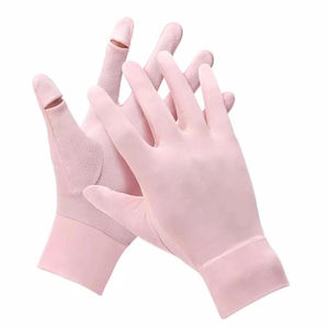 Gants d'équitation en cuir respirants et extensibles de couleur unie pour hommes et femmes, équipement équestre d'extérieur, emballage personnalisé, marque - Product Image 5