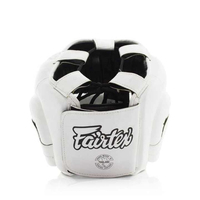 Protège-tête de boxe Fairtex sur mesure en cuir véritable de qualité supérieure, protection faciale respirante pour le kickboxing