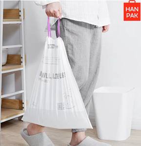 Bolsa de Plástico Blanca de PE con Cordón, Bolsa de Basura para Todo Tipo de Almacenamiento, Diferentes Tamaños, Bolsa de Cocina, Hecho en Vietnam, Directo de Fábrica - Product Image 2