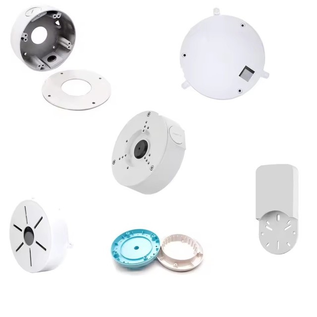 CCTV Moulding Cases OEM Plastic Injection Molding Universal Dome Camera Junction Box Mount Bracket for Dome Bullet Camera Cases