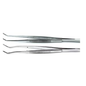 Dental College Cotton <b>Pliers</b> (Meriam Dressing Forceps) <b>Set</b> 2 Pcs 16cm Surgical Instrument Stainless Steel OEM CE Certified - Product Image 1