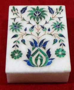 Couleur dorée Meilleur travail d'incrustation pour nacre de qualité supérieure Antique Boîte à bijoux en nacre indienne de haute qualité - Product Image 2