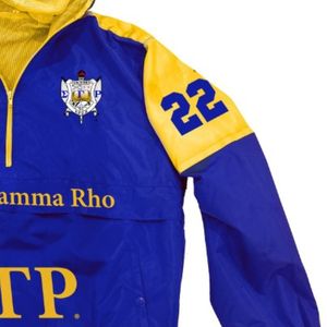 Veste coupe-vent Sigma Gamma Rho à blocs de couleur personnalisés, légère, résistante au vent, vêtements décontractés et tendance pour femmes - Product Image 4