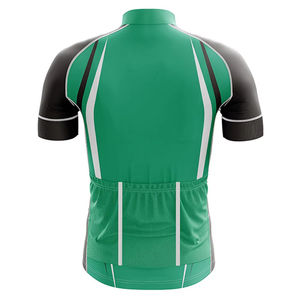 Maillot de cyclisme court personnalisé avec logo pour hommes, vêtements de vélo de haute qualité, nouveau design, uniformes d'équipe, grande taille, protection UV - Product Image 4