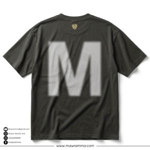 T-shirt unisexe Mawra personnalisé surdimensionné 100 % coton vierge imprimé sérigraphié pour l'été et les activités de plein air - Product Image 4
